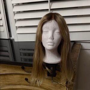 JON RENAU #12 Camille 12fs8 100%Handtied Double Monofilament Silky Syntheic Wig